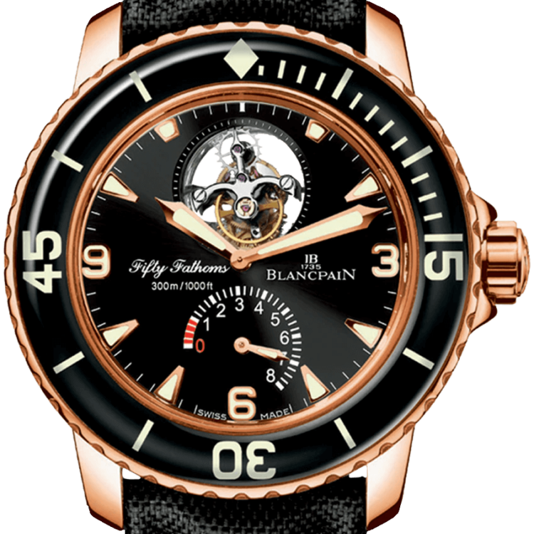 Blancpain Fifty Fathoms Tourbillon 8 Jours Red Gold Men's Watch - 5025 3630 52A
