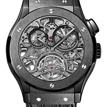 Hublot Classic Fusion Tourbillon Skeleton All Black Limited Edition of 99 Watch-506.CM.0140.LR