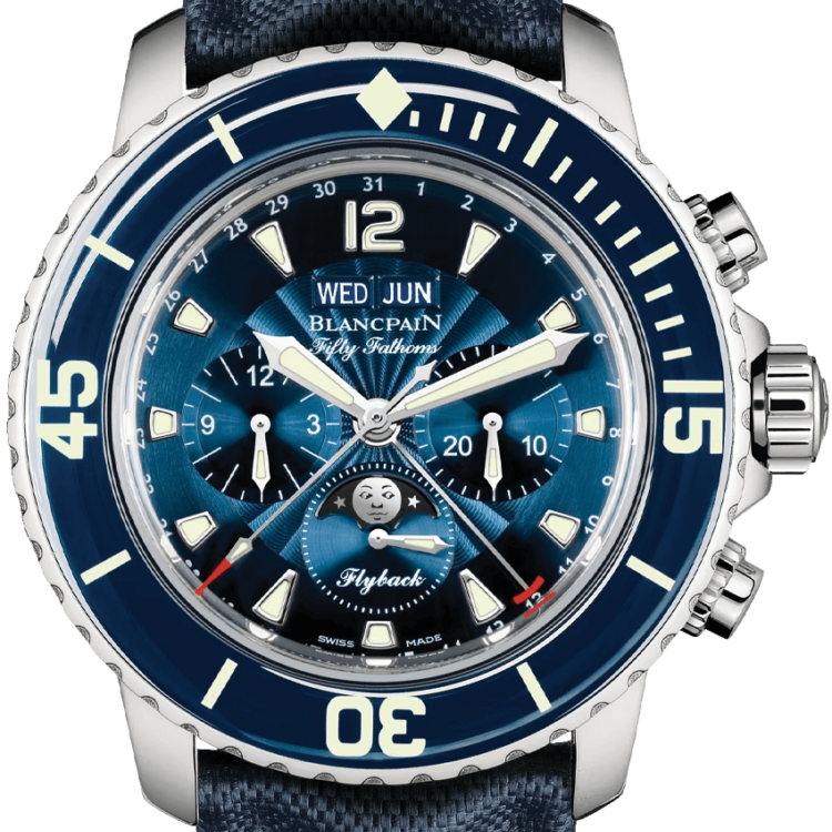 Blancpain Fifty Fathoms Chronographe Flyback Quantieme Complet Men's Watch - 5066F 1140 52B