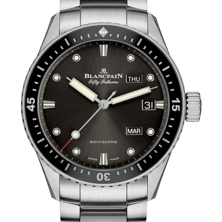 Blancpain Fifty Fathoms Bathyscaphe Quantieme Annuel Steel Men's Watch - 5071 1110 71S