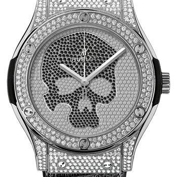 Hublot Classic Fusion Skull Titanium Full Pave Watch-511.NX.9000.LR.1704.SKULL