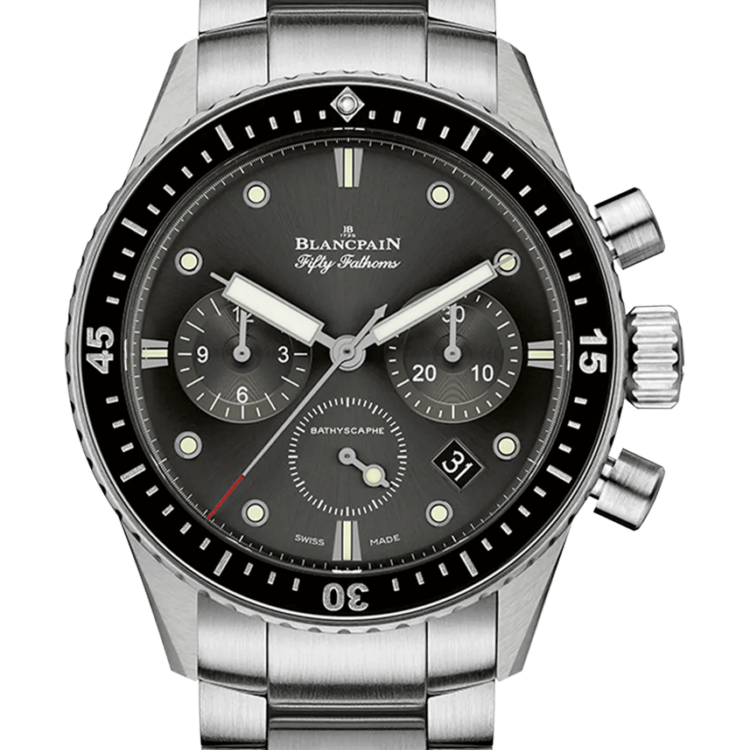 Blancpain Fifty Fathoms Bathyscaphe Chronographe Flyback Steel Men's Watch - 5200 1110 71S