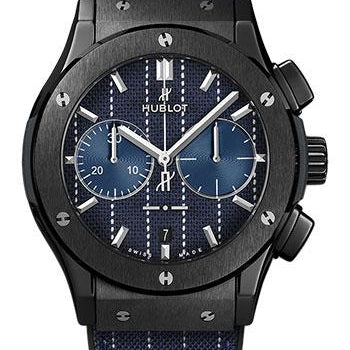 Hublot Classic Fusion Chronograph Italia Independent Pinstripe Ceramic Limited Edition of 100 Watch-521.CM.2707.NR.ITI18