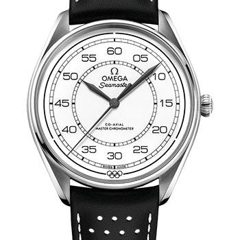 Omega Specialities Olympic Official Timekeeper Limited Edition Set - 39.5 mm Steel Case - White Dial - Black Micro-Perforated Leather Strap Limited Edition of 100 - 522.32.40.20.04.003