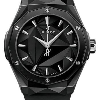 Hublot Classic Fusion Orlinski Black Magic Watch - 40 mm - Black Ceramic Dial - Black Smooth Rubber Strap-550.CS.1800.RX.ORL21