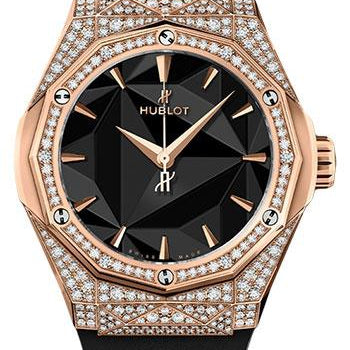 Hublot Classic Fusion Orlinski King Gold Pave Watch - 40 mm - Black Dial-550.OS.1800.RX.1604.ORL19