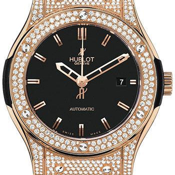 Hublot Classic Fusion Gold Diamonds Watch-565.PX.1180.LR.1704