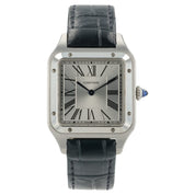 Cartier Santos Dumont Silver Dial Stainless Steel 31mm Quartz Mens WSSA0022