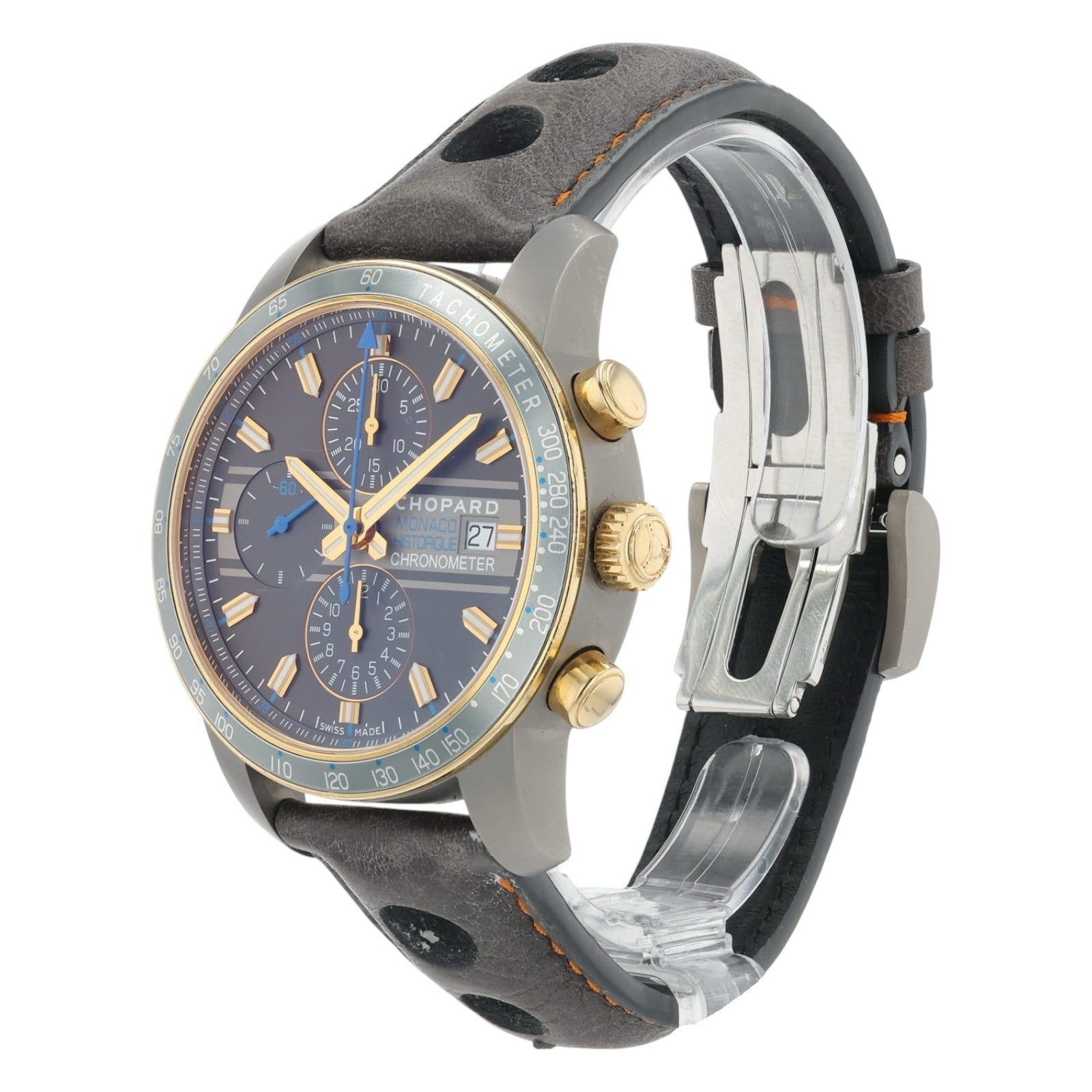 Chopard Grand Prix Grey Dial Titanium & Rose Gold 42mm Automatic Mens Watch 8992
