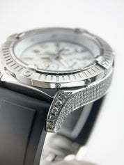 Breitling Super Avenger Steel MOP Dial Diamonds 48mm Automatic Mens Watch A13370