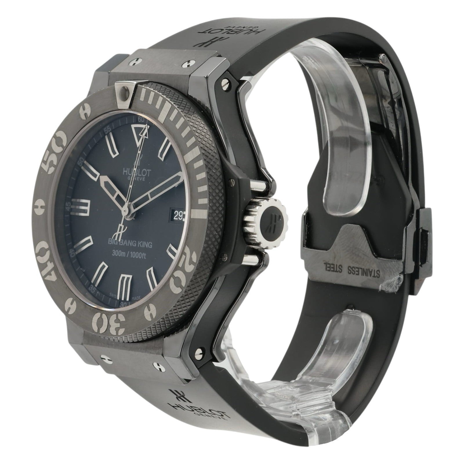 Hublot Big Bang King Black Dial Ceramic 48mm Automatic Mens Watch 322.CK.1140.RX