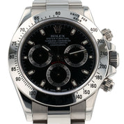 Rolex Daytona Stainless Steel Black Dial 40mm Automatic Men’s Watch 116520