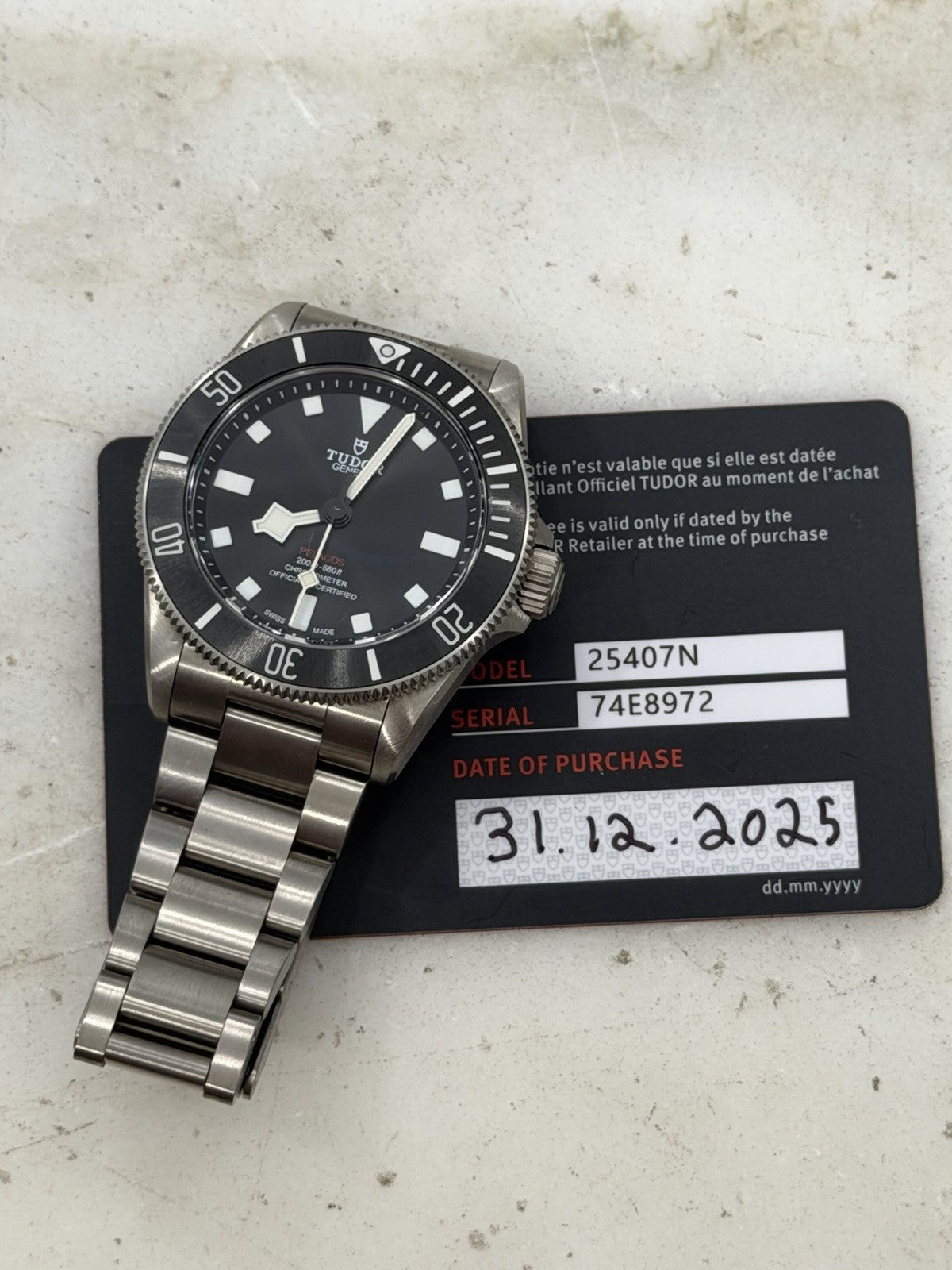 2025 Tudor Pelagos 39mm Titanium Automatic Black Mens Watch 25407N