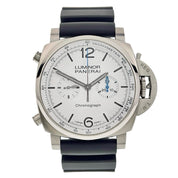 Panerai Luminor Chronograph Steel White Dial 44mm Automatic Men’s Watch PAM01218