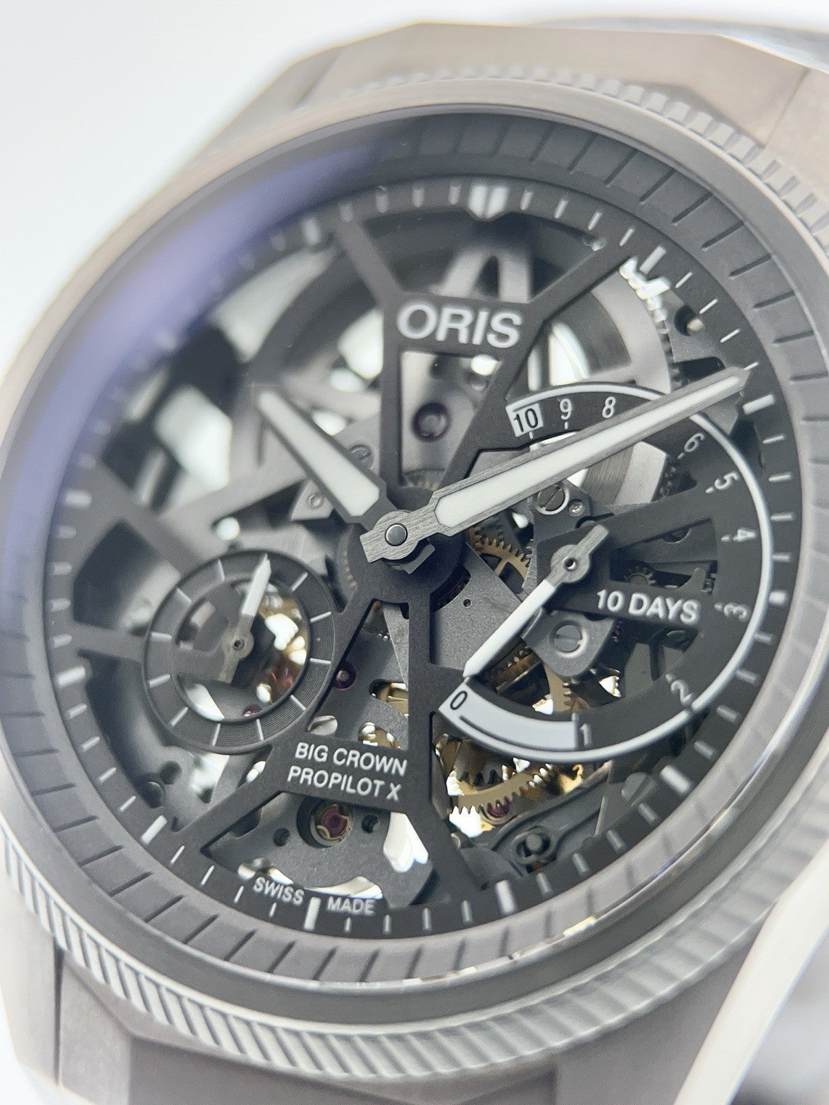 Oris ProPilot X Titanium Skeleton Dial 44mm Manual Wind Mens 01 0115 7759 7153