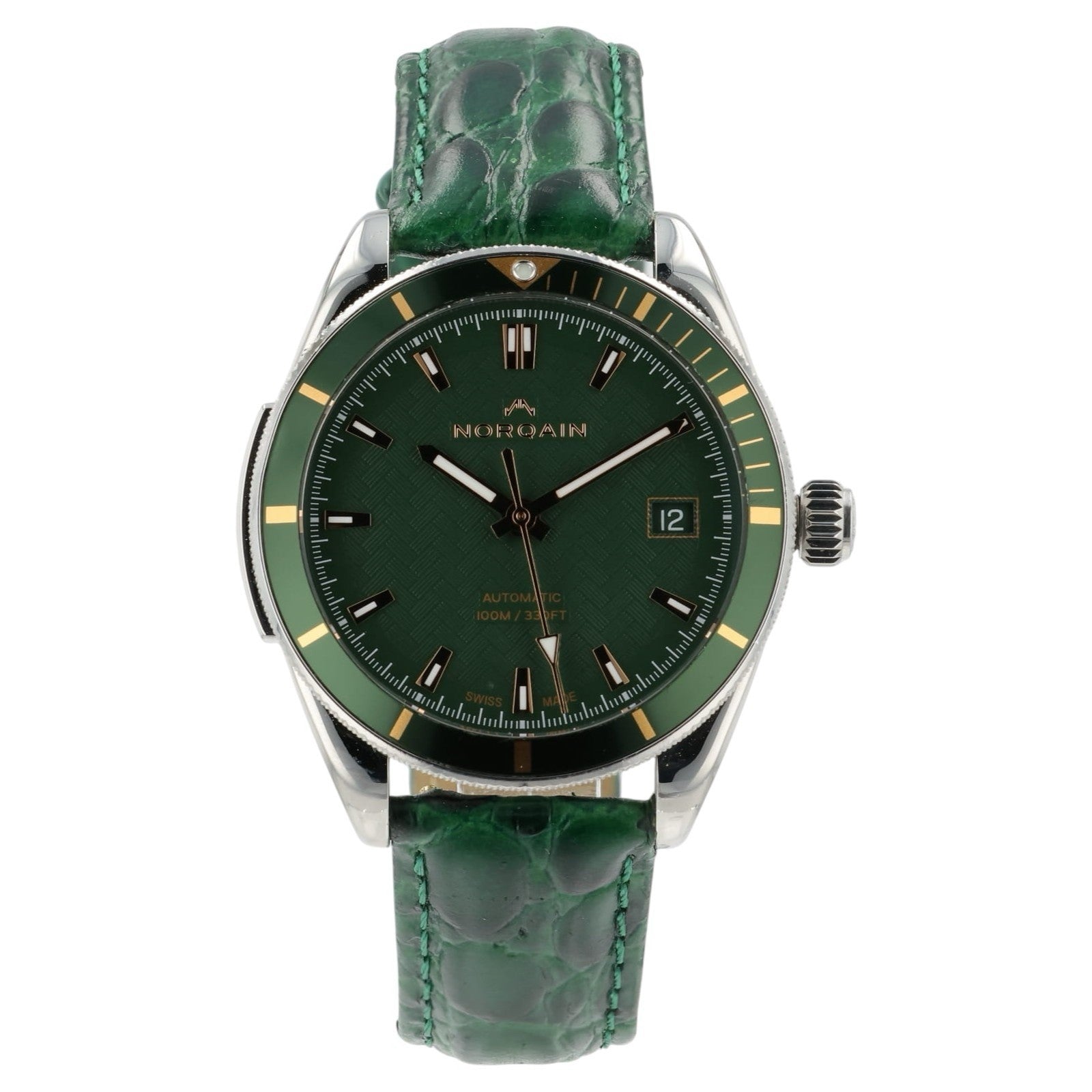 Norqain Adventure Sport Green Dial Steel 37mm Automatic Men’s Watch N1800