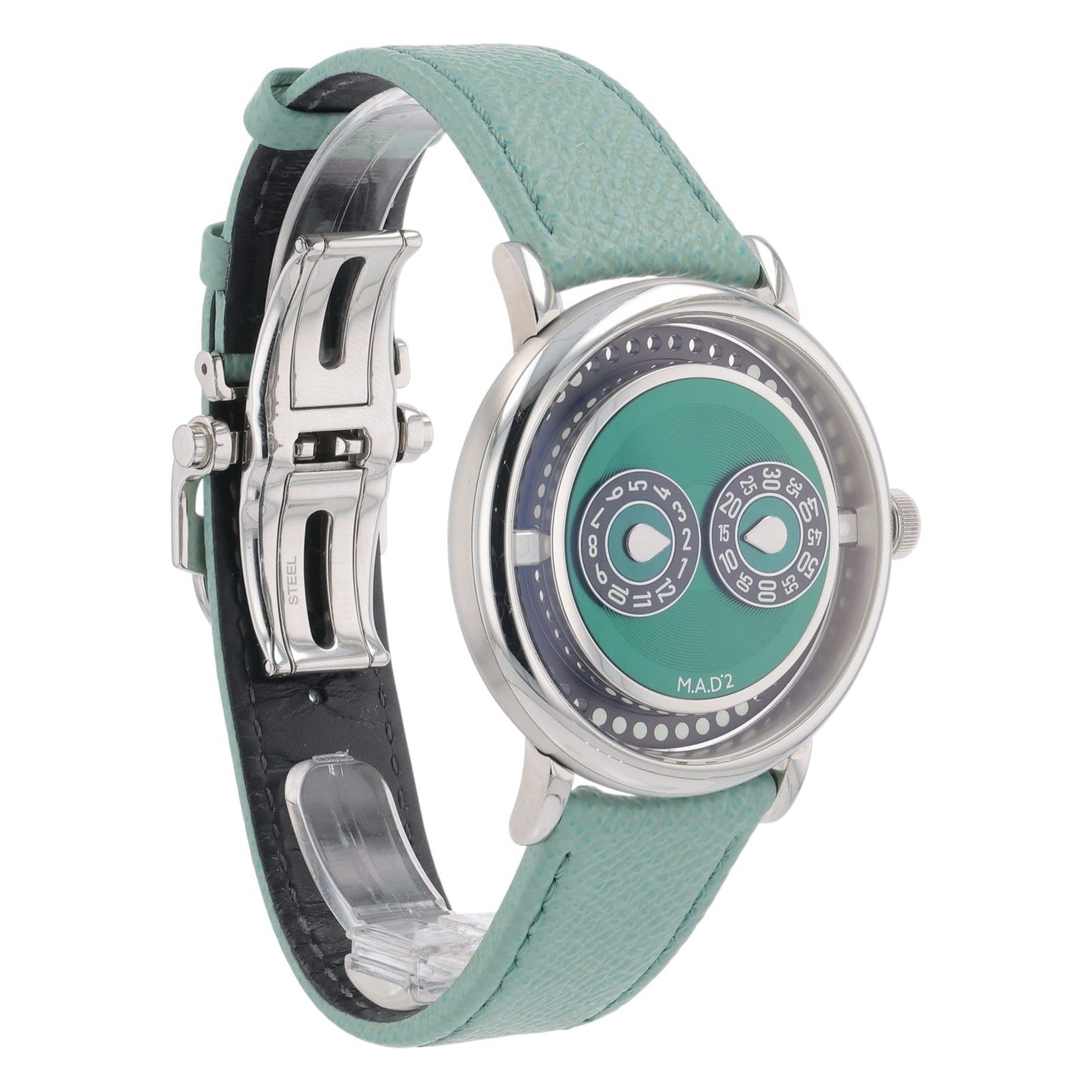 M.A.D. Editions Stainless Steel Green Dial 42mm Automatic Men’s Watch MAD2
