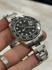 Rolex GMT Master II Black Dial Stainless Steel 40mm Automatic Men's 116710LN