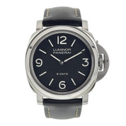 Panerai Luminor Base 8 Days Stainless Steel Black Dial 44mm Manual Wind PAM00560