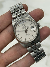 Tudor Prince Date Stainless Steel Silver Dial 36mm Automatic Mens Watch  76214
