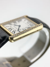 Cartier Tank Solo Gold & Steel Silver Color Dial 27mm Quartz WatchW5200025