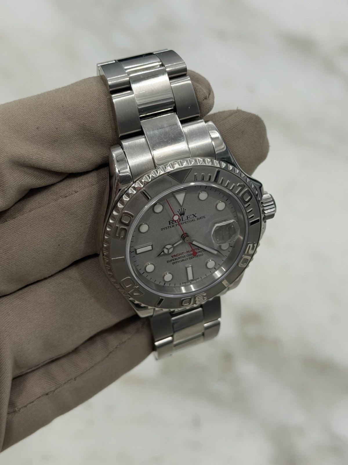 Rolex Yacht-Master Stainless Steel Silver Dial 40mm Auto Men's Watch 16622