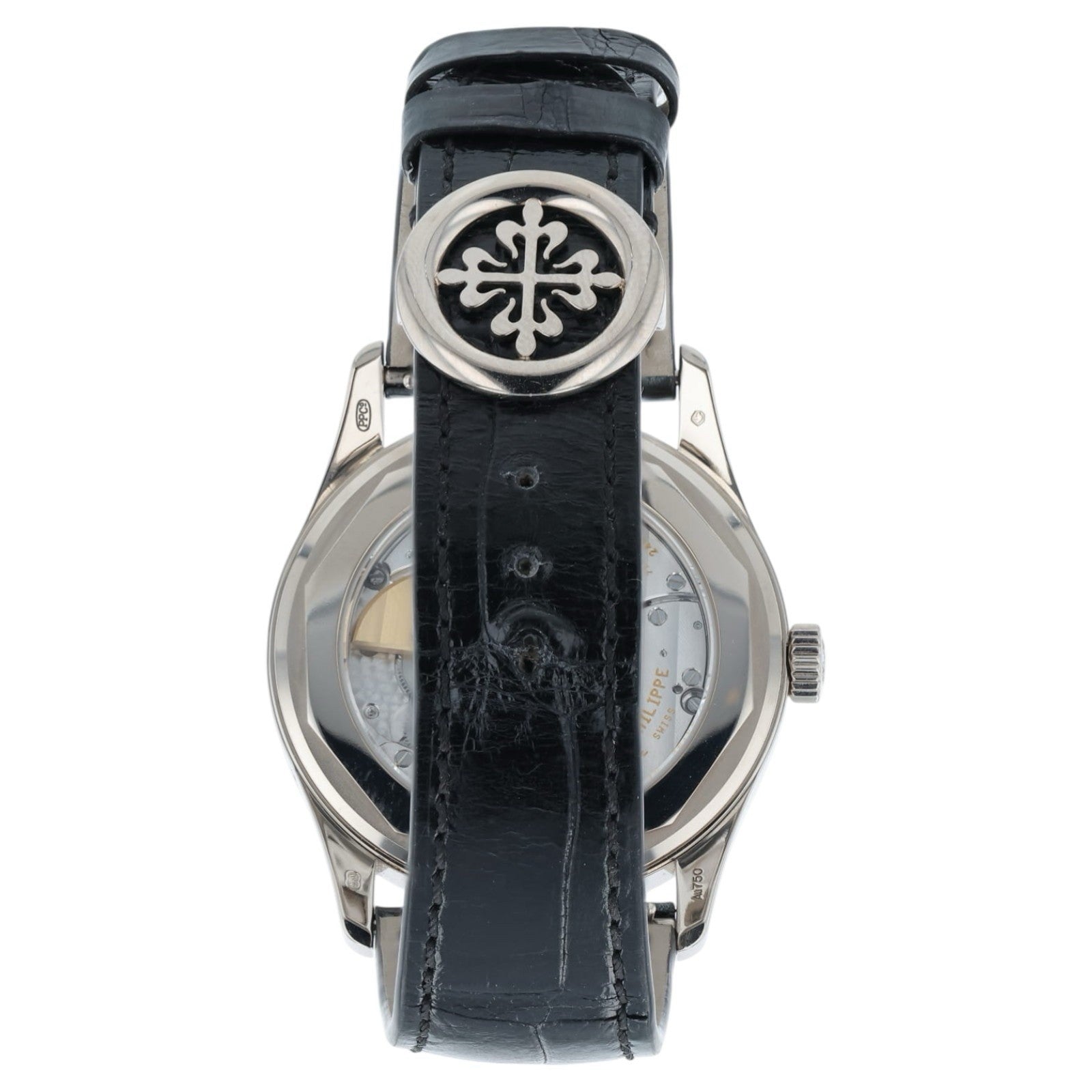 Patek Philipe Calatrava Black Dial 18k White Gold 39mm Auto Men’s Watch 6006G