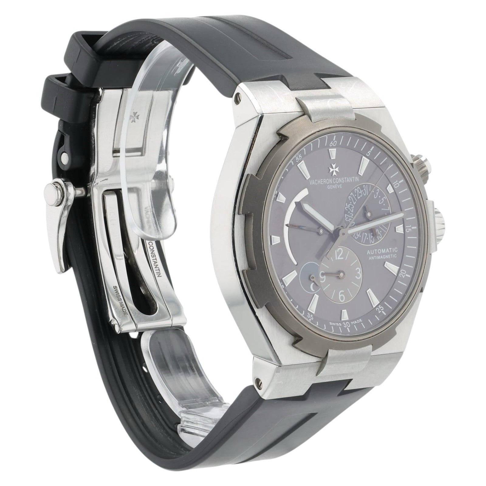 Vacheron Overseas Grey Dial Stainless Steel 42mm Automatic Men’s Watch 47450