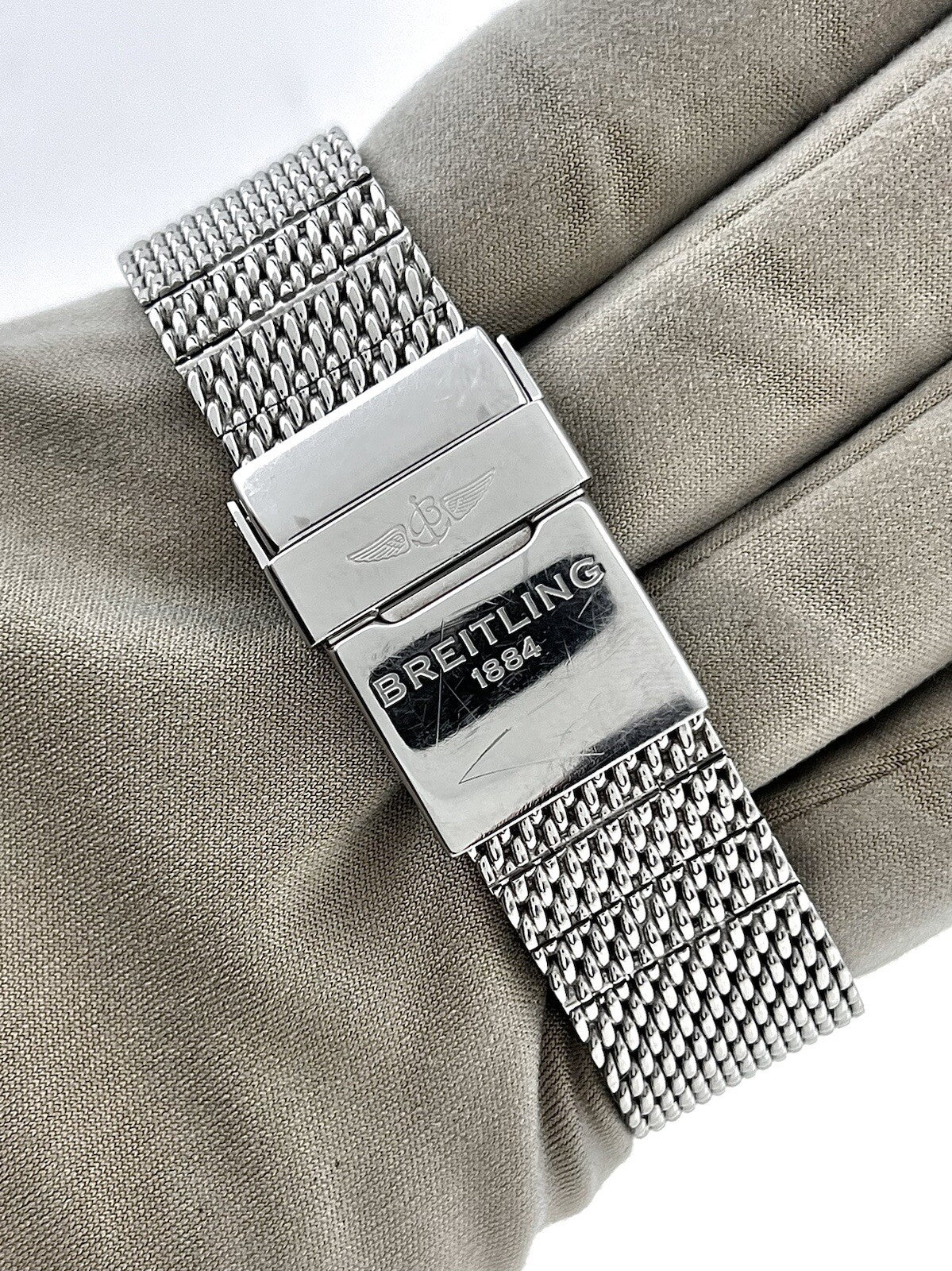 BREITLING Transocean A41310 Chronograph Date Automatic Men's Watch With Box