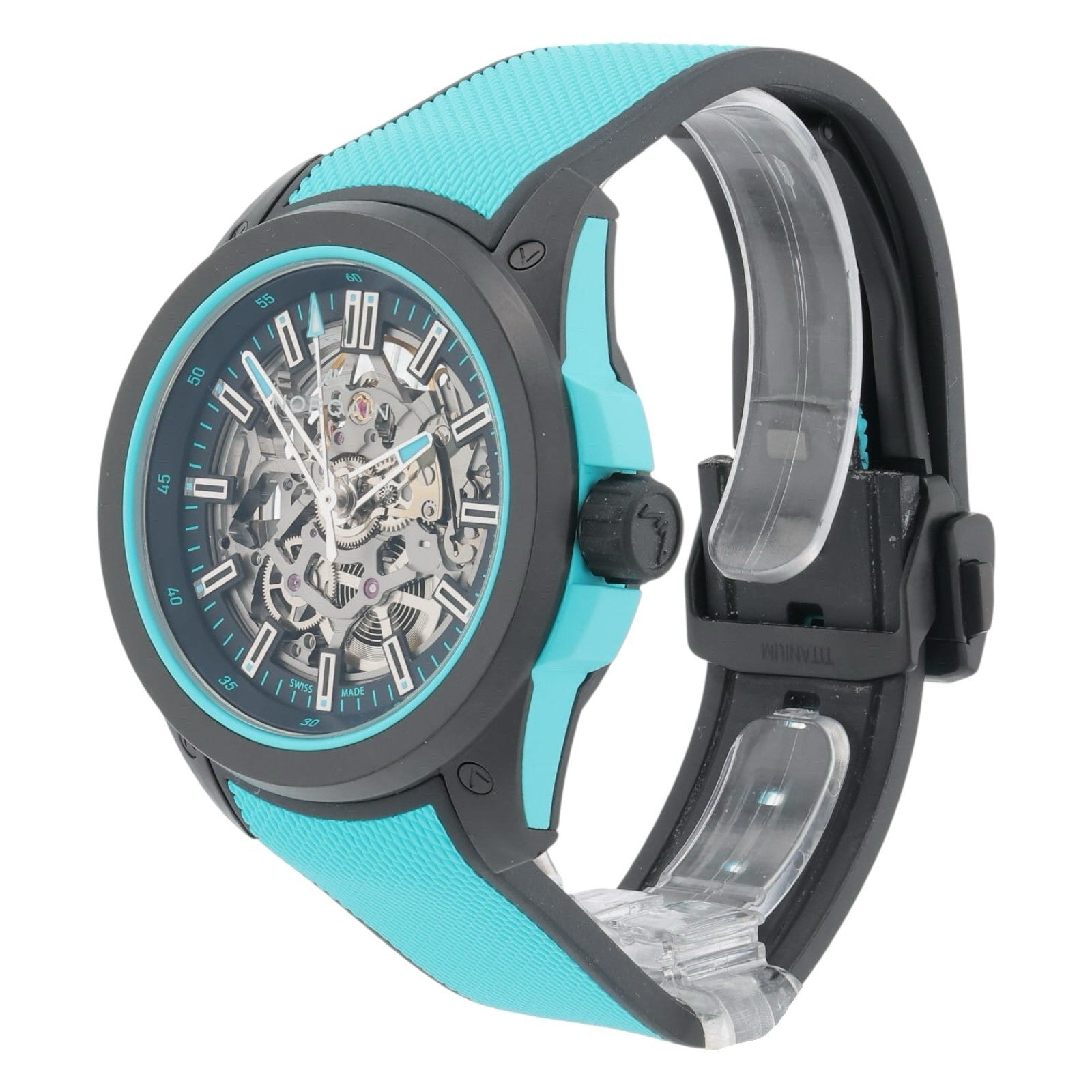 Norqain Wild One Carbon Skeleton Dial 42mm Automatic Movement Mens Watch NNQ3000