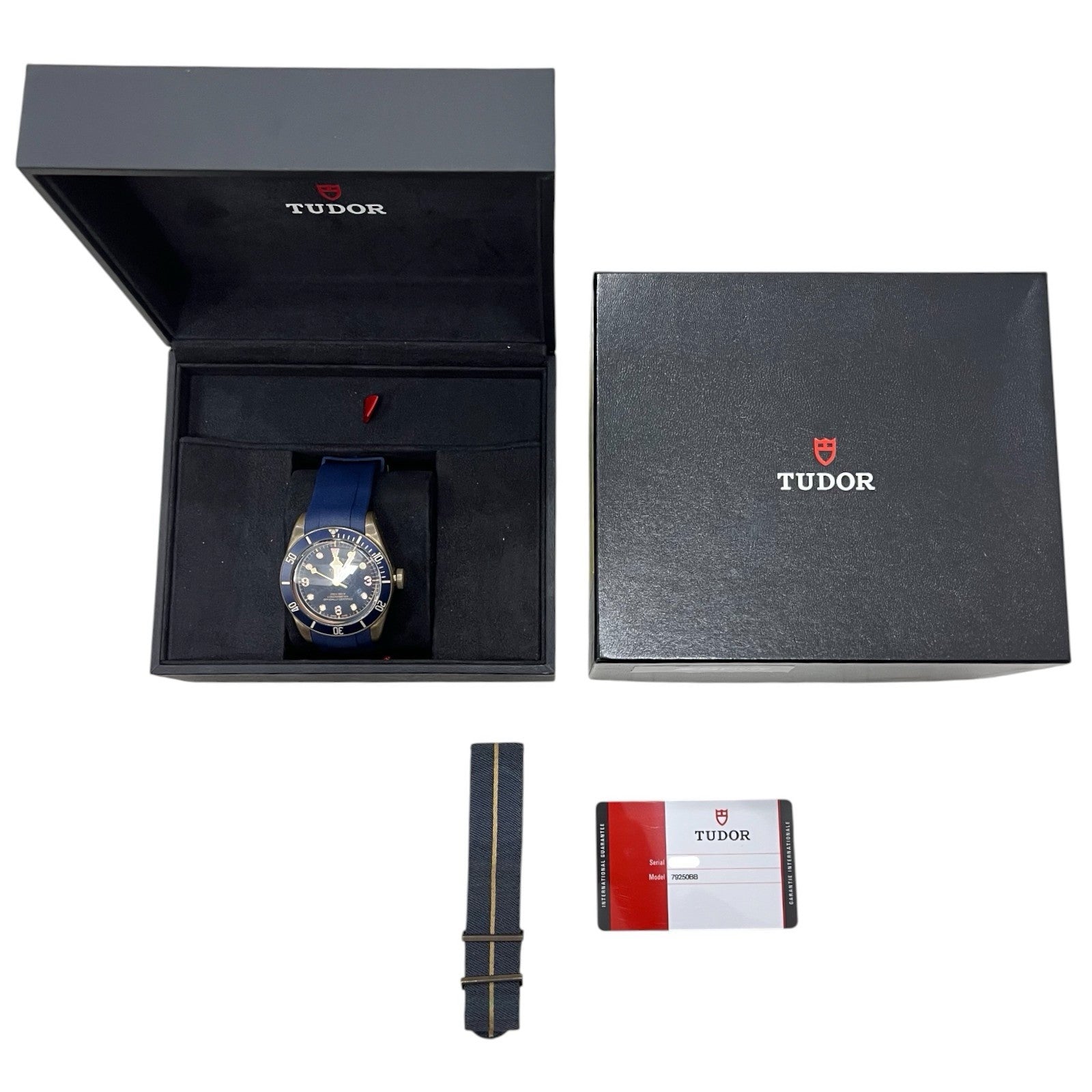 Tudor Bucherer Black Bay Blue Dial Bronze 43mm Automatic Men’s Watch 79250BB