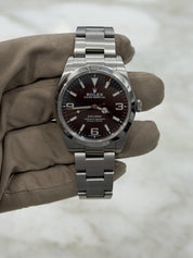 2019 Rolex Explorer Steel 39mm Lume Dial MK2 Automatic Men’s Watch 214270