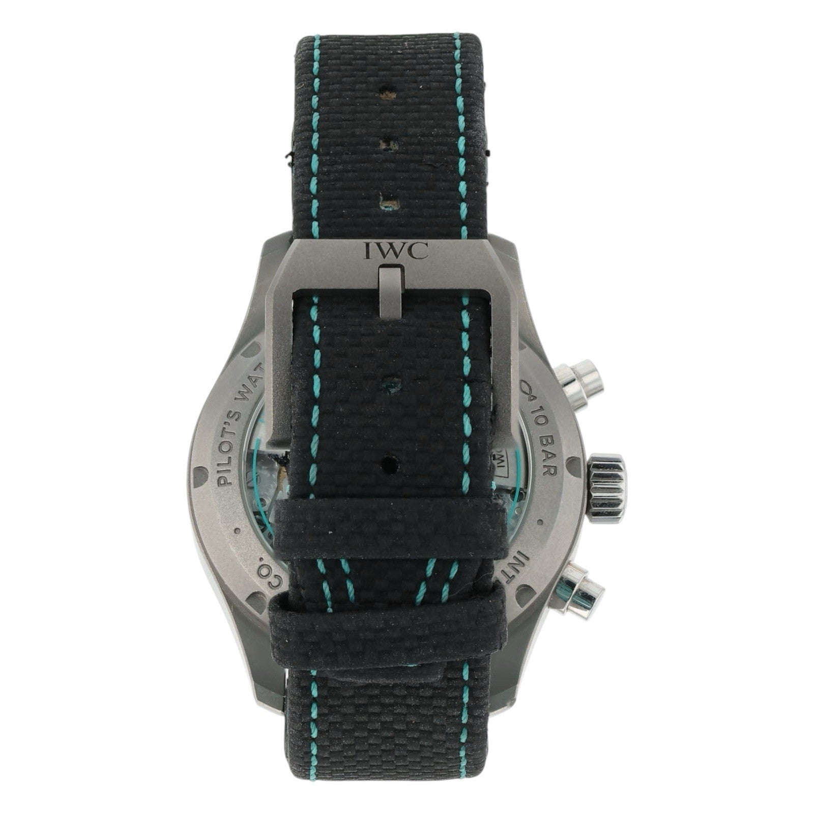 IWC Petronas Pilot Chronograph Titanium Black Dial 41mm Auto Mens Watch IW388108