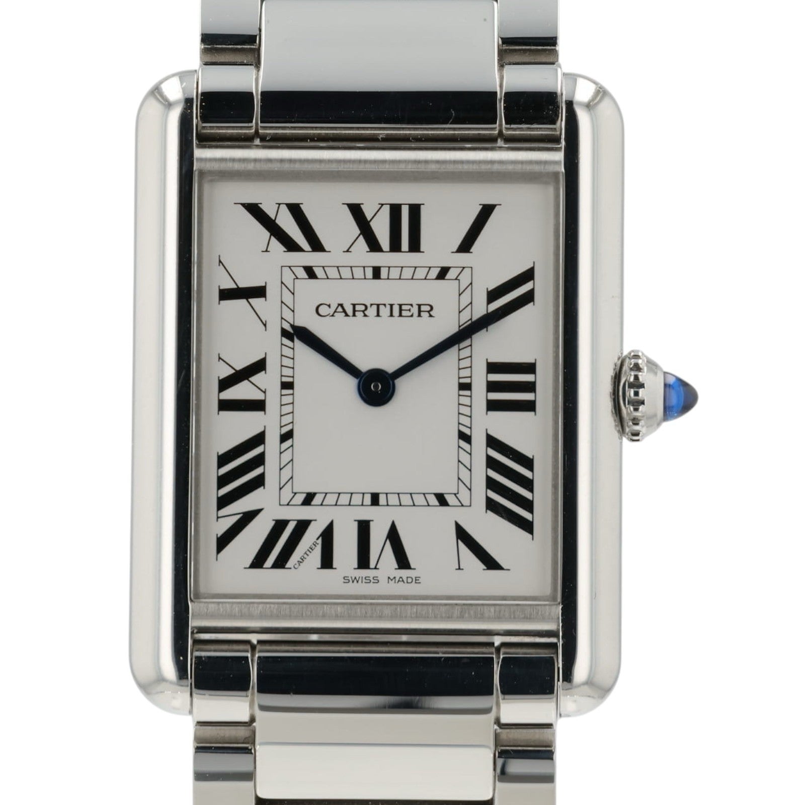 Cartier Tank Must Silver Dial Stainless Steel 26mm Quartz Unisex Watch WSTA0052