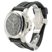 Panerai Luminor GMT 8 Days Black Dial Steel 44mm Manual Men's Watch PAM00275