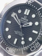 NEW 2024 Omega Seamaster Diver 300 Ceramic Black Dial Watch 210.92.44.20.01.001