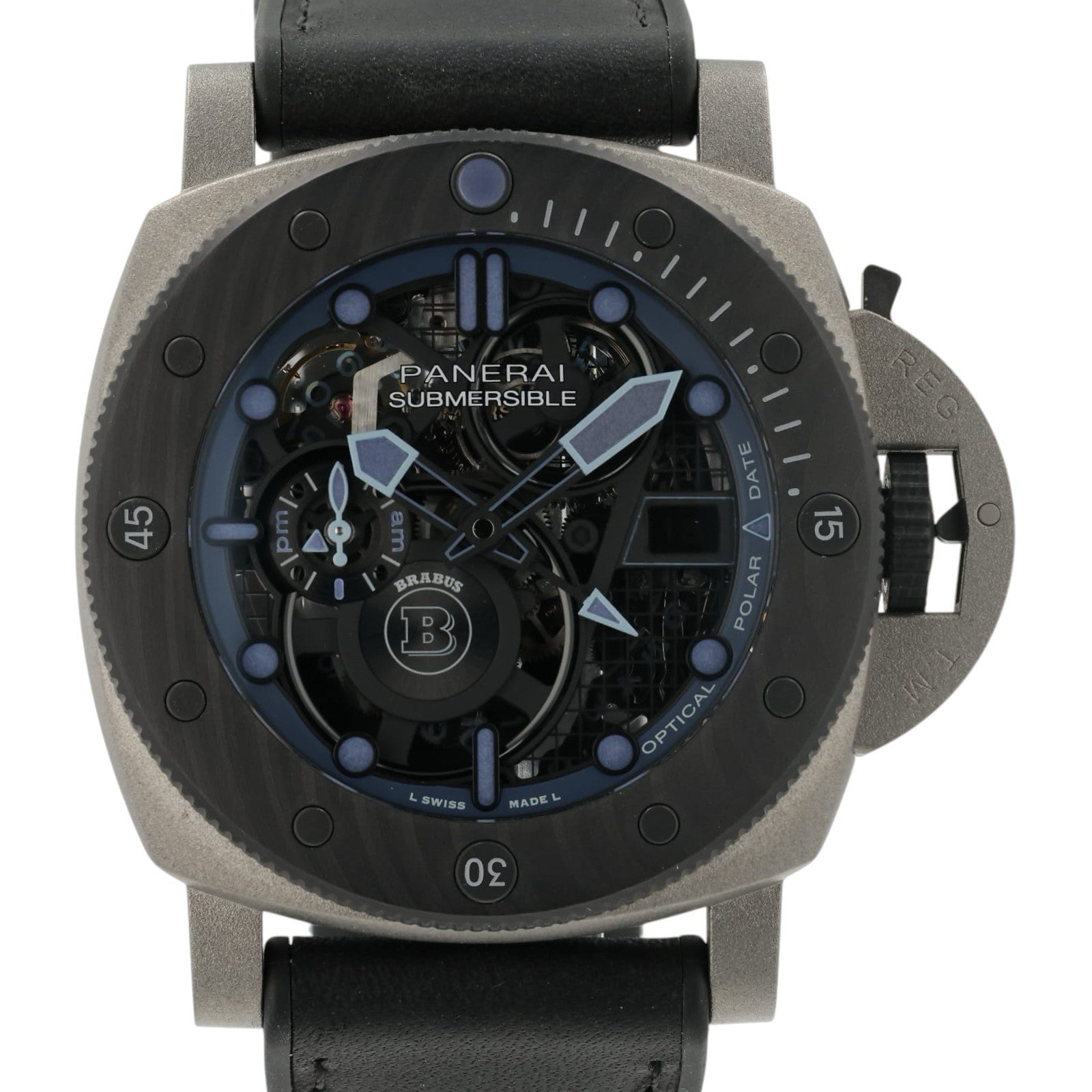 Panerai Submersible Brabus Skeleton Dial Steel 47mm Automatic Watch PAM01241