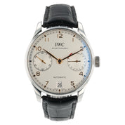 IWC Portuguese Stainless Steel Silver Dial 42.3mm Automatic Mens Watch IW500704