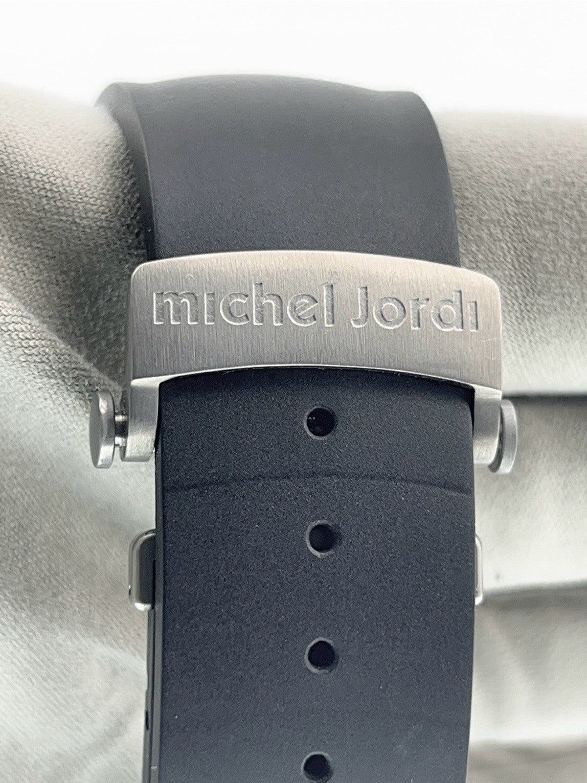 Michel Jordi Twins Titan Titanium Black Dial 48mm Auto Men’s Watch - Full Set