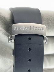Michel Jordi Twins Titan Titanium Black Dial 48mm Auto Men’s Watch - Full Set
