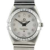 Omega Constellation MOP Dial Stainless Steel 24mm Quartz Womens Watch 1589.75.00
