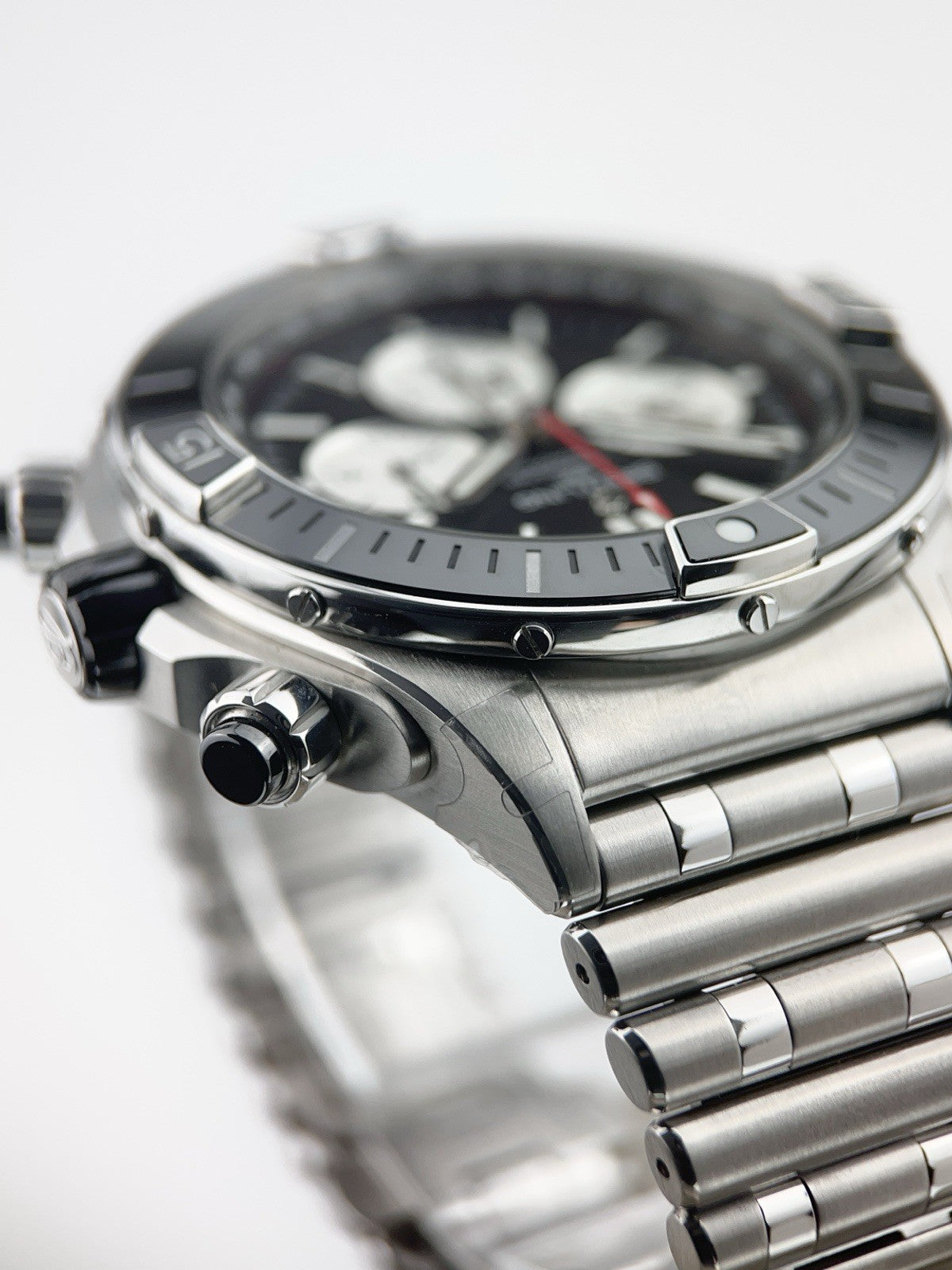 Breitling Chronomat Stainless Steel Black Dial 44mm Automatic Men’s Watch AB0136