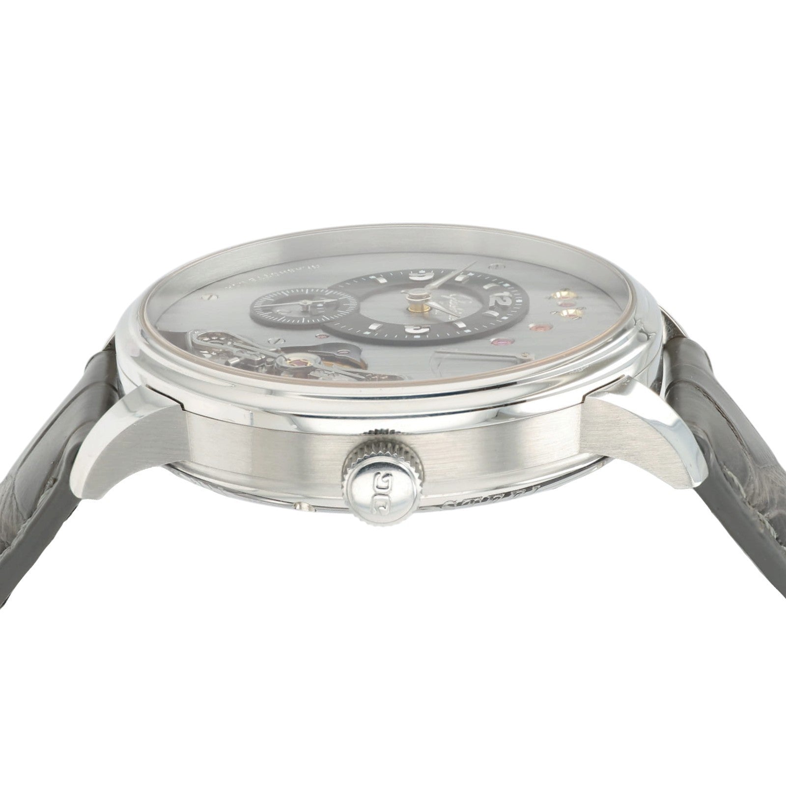Glashutte PanoInverse XL Gray Dial Stainless Steel 42mm Manual 1-66-06-04-22-05
