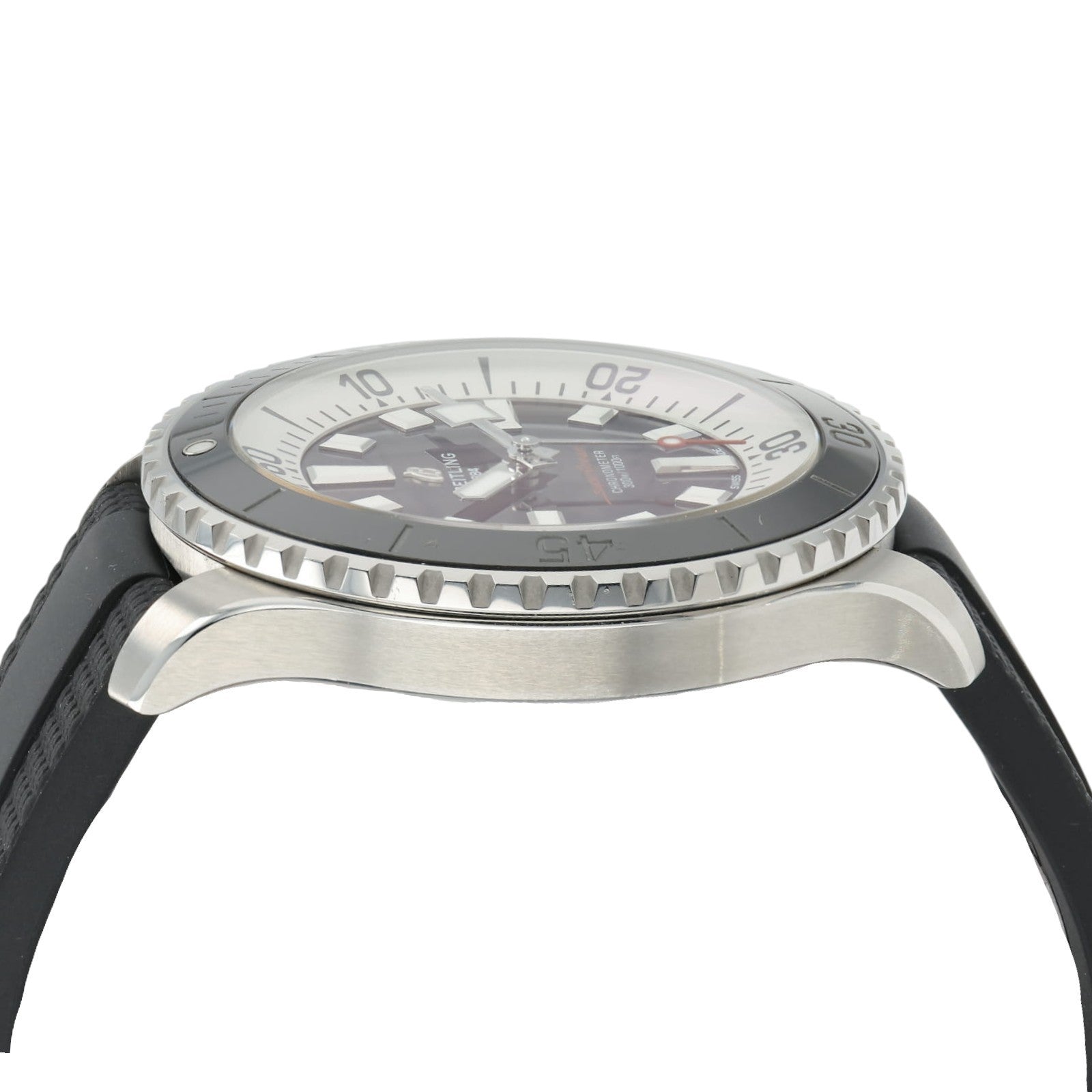 Breitling Superocean Black Dial Stainless Steel 44mm Automatic Mens Watch A17376