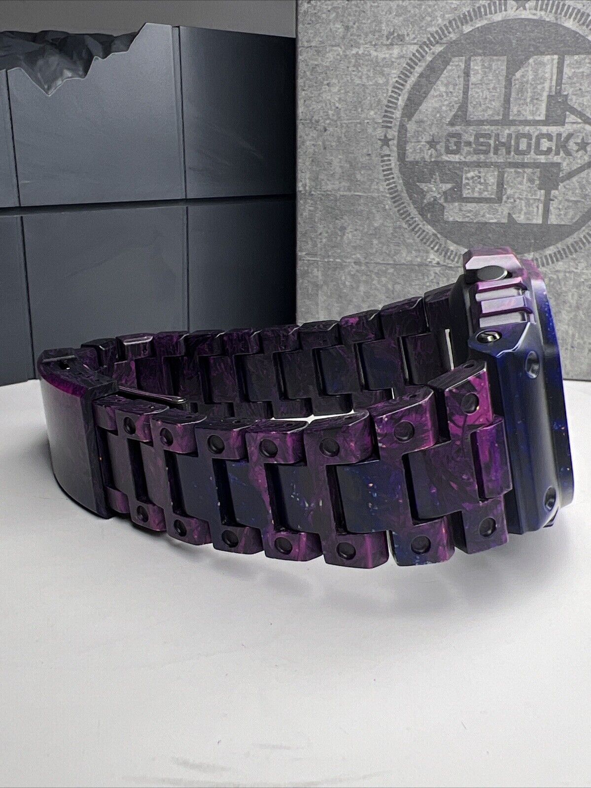 G-Shock Carbon Radio Bluetooth WR Solar Purple Pink Watch GCW-B5000UN-6 +++