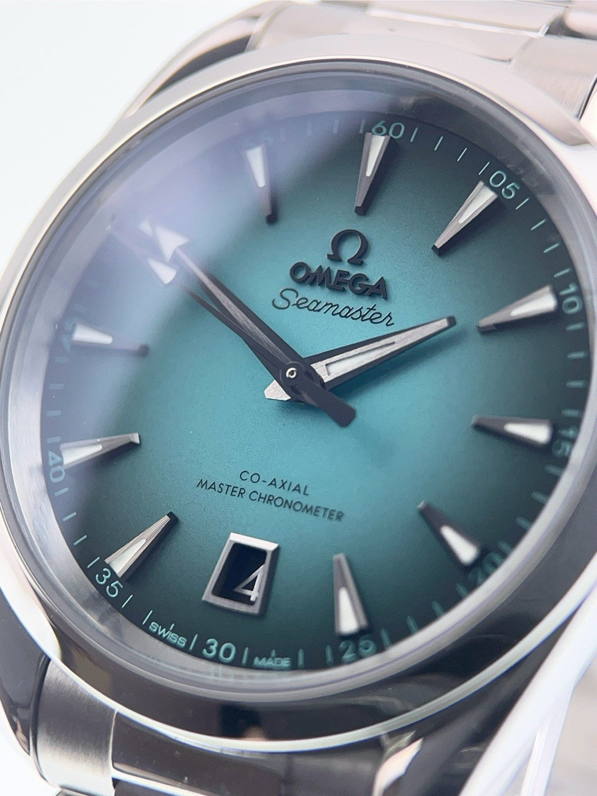 Omega Seamaster Steel Turquoise Dial 38mm Automatic Men's 220.10.38.20.03.005