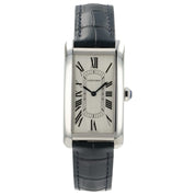 Cartier Tank Large Americaine Silver Dial Steel 24mm Auto Men's Watch WSTA0083