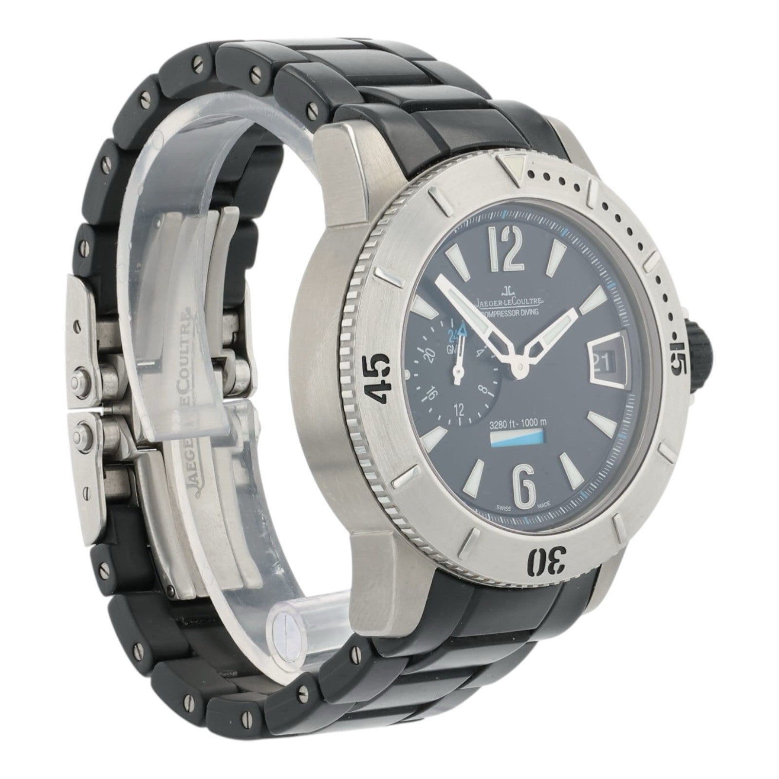 Jaeger-LeCoultre Black Dial Titanium 44mm Automatic Men’s Watch Q187T670