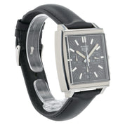 Tag Heuer Monaco Black Dial Stainless Steel 38mm Automatic Mens Watch CS2111