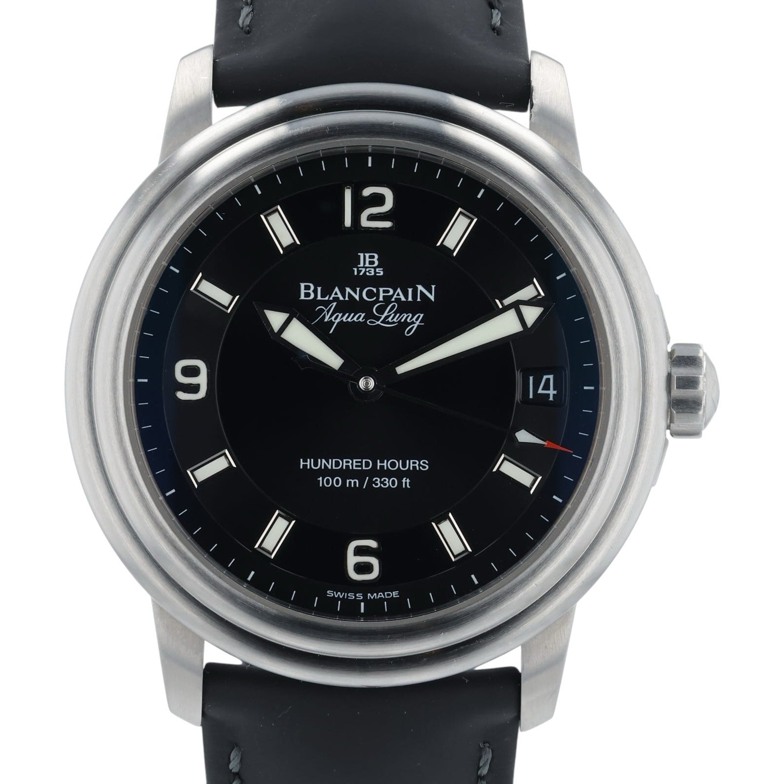 Blancpain Leman Ultra Slim Steel Black Dial 38mm Automatic Men’s 2100-1130A-64B